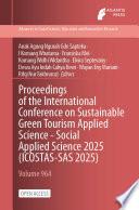 Proceedings of the International Conference on Sustainable Green Tourism Applied Science - Social Applied Science 2025 (ICOSTAS-SAS 2025)