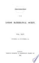 Proceedings of the London Mathematical Society