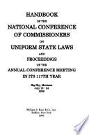 Proceedings of the National Conference of Commissioners on Uniform State Laws