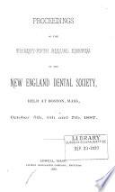 Proceedings of the New England Dental Society