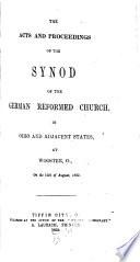 Proceedings of the Reformed Church of Ohio