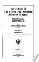 Proceedings of the Second Pan American Scientific Congress