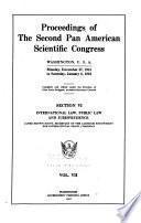 Proceedings of the Second Pan American Scientific Congress