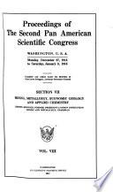 Proceedings of the Second Pan American Scientific Congress, Washington, U. S. A., Monday, December 27, 1915 to Saturday, January 8, 1916