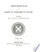 Proceedings of the Society of Antiquaries of Scotland