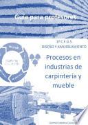 Procesos en industrias de carpintería y mueble (Guía para profesores)