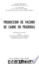 Producción de vacuno de carne en praderas