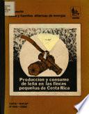 Produccion Y Consumo de Lena en Las Fincas Pequenas de Costa Rica