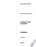 Producto bruto geográfico, 1970-1985