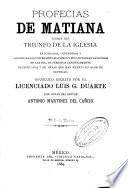 Profecias de Matiana acerca del triunfo de la iglesia ...