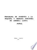 Programa de fomento a la pequeña y mediana industria de América Latina, FOPIAL