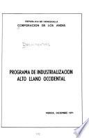 Programa de industrialización alto llano occidental