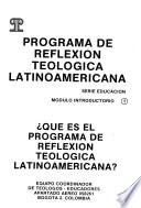 Programa de Reflexión Teológica Latinoamericana