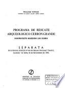 Programa de rescate arqueológico Cerron Grande