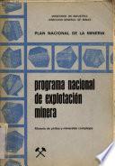 Programa Nacional de Explotación Minera