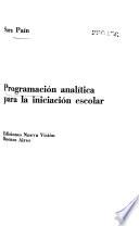 Programación analítica para la iniciación escolar