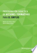 Programación didáctica de acciones formativas para el empleo