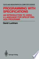 Programming with Specifications