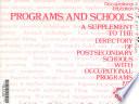 Programs and Schools