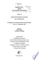 Progress in Particle and Nuclear Physics