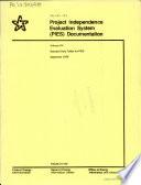 Project Independence Evaluation System (PIES) Documentation: Standard data tables for PIES