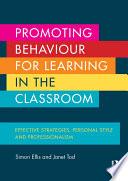 Promoting Behaviour for Learning in the Classroom
