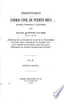 Prontuario: código civil de Puerto Rico