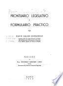Prontuario legislative formulario práctico