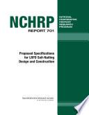 Proposed Specifications for LRFD Soil-nailing Design and Construction