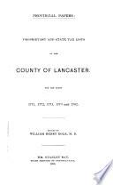 Proprietary and State Tax Lists of the County of Lancaster