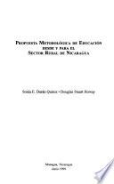 Propuesta metodológica de educación desde y para el sector rural de Nicaragua