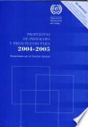 Propuestas de programa y presupuesto para 2004-2005 presentadas por el Director General. Segunda edición. Suplemento. Informe 91 II (SUP)