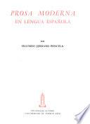 Prosa moderna en lengua española