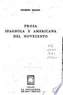 Prosa spagnola e americana del Novecento