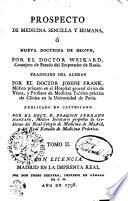Prospecto de medicina sencilla y humana o Nueva doctrina de Brown