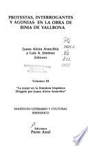 Protestas, interrogantes y agonías en la obra de Rima de Vallbona