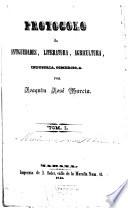 Protocolo de antiguedades, literatura, agricultura, industria, comercio, &.