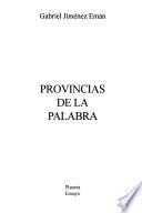 Provincias de la palabra