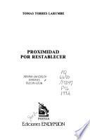 Proximidad por restablecer