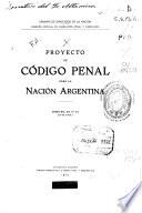 Proyecto de código penal para la Nación Argentina