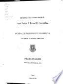 Proyecto de presupuesto - [Estado Libre Asociado de Puerto Rico, Oficina del Gobernador]