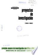 Proyectos de investigación