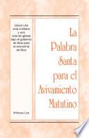 PSAM - Llevar una vida cristiana y una vida de iglesia bajo el gobierno de Dios para la economía de Dios