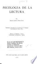 Psicología de la lectura
