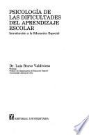 Psicologia de las dificultades del aprendizaje escolar