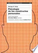 Psicologia de los constructos personales/ Psychology of Personal Constructs