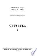 Pubblicazioni dell'Istituto di filologia classica e medievale