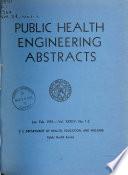Public Health Engineering Abstracts