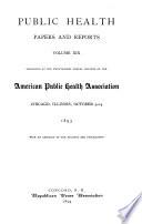 Public Health Papers and Reports