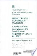 Public Trust in Government Statistics